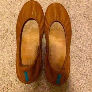 Tieks camel brown flat